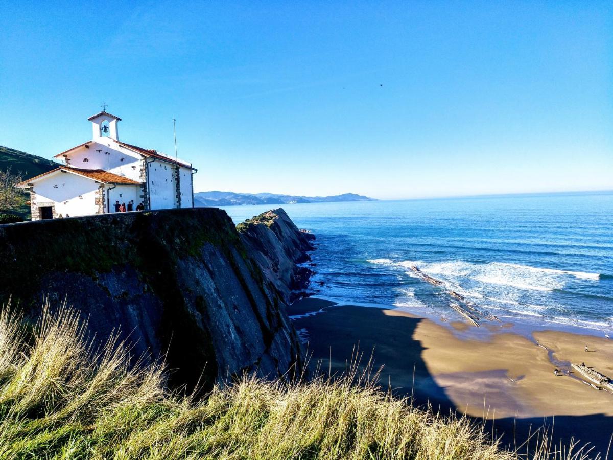 Apartamento Costa II Con Parking Exterior Comunitario Zumaia Exteriér fotografie