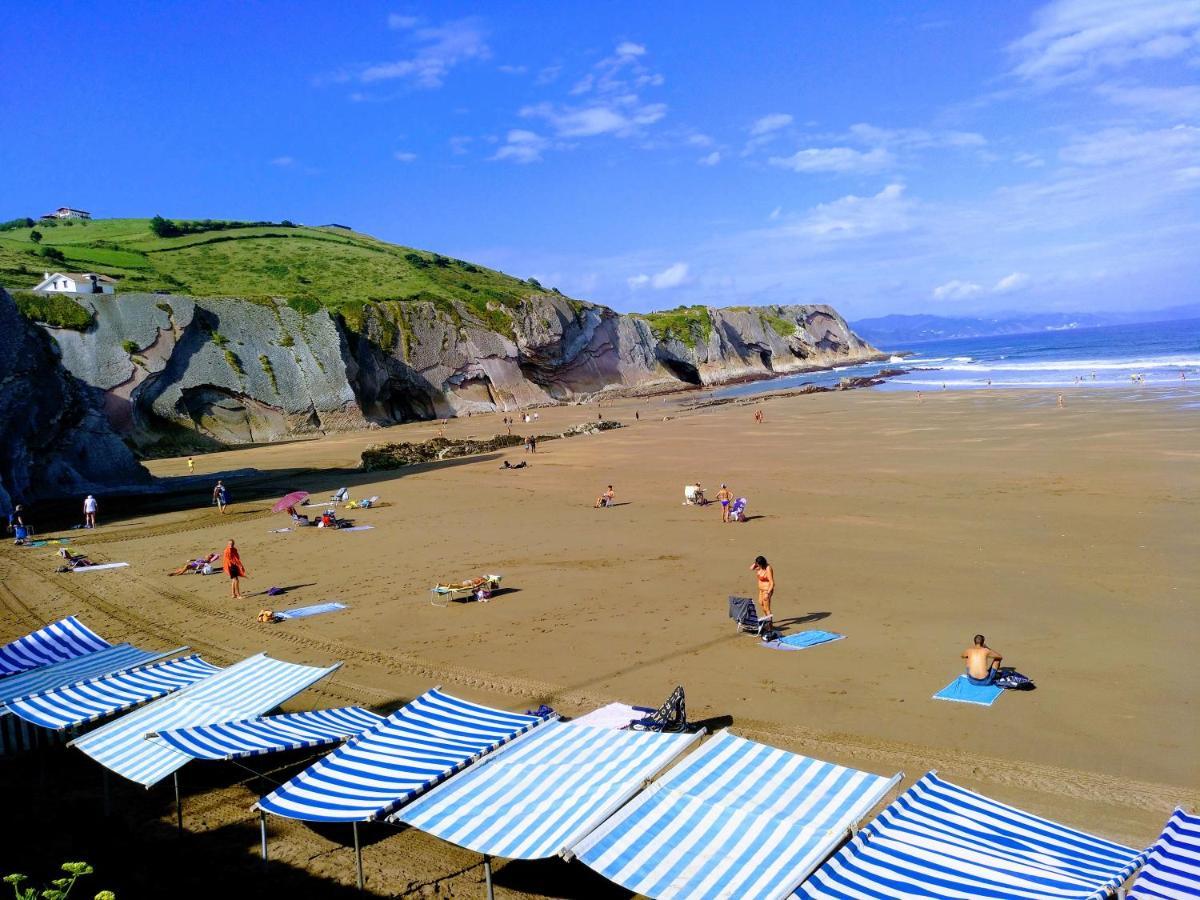 Apartamento Costa II Con Parking Exterior Comunitario Zumaia Exteriér fotografie