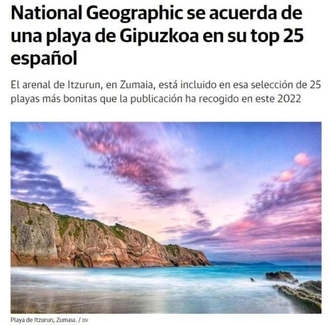 Apartamento Costa II Con Parking Exterior Comunitario Zumaia Exteriér fotografie